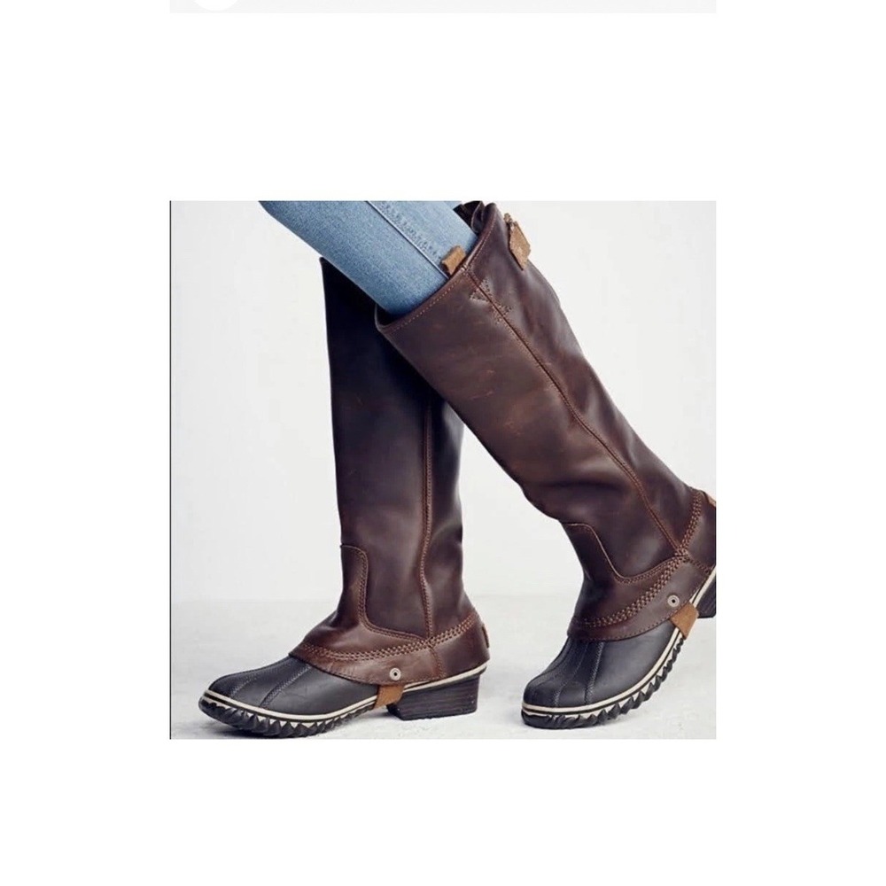 Sorel Slimpack Equestrian Tall Riding Boots Women's Size 7 Leather NL2007-260